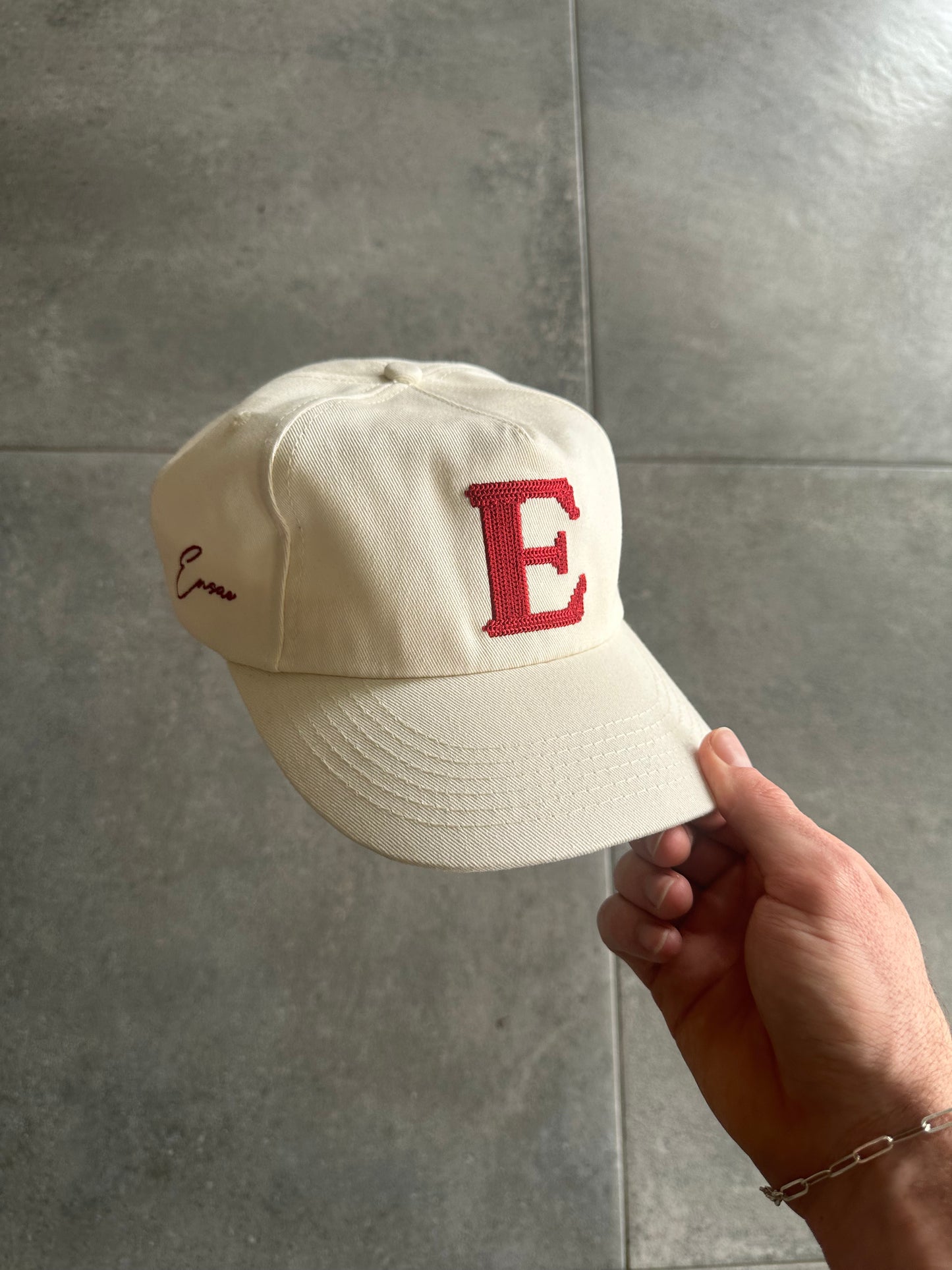 Pixel Letter Hat - Off White